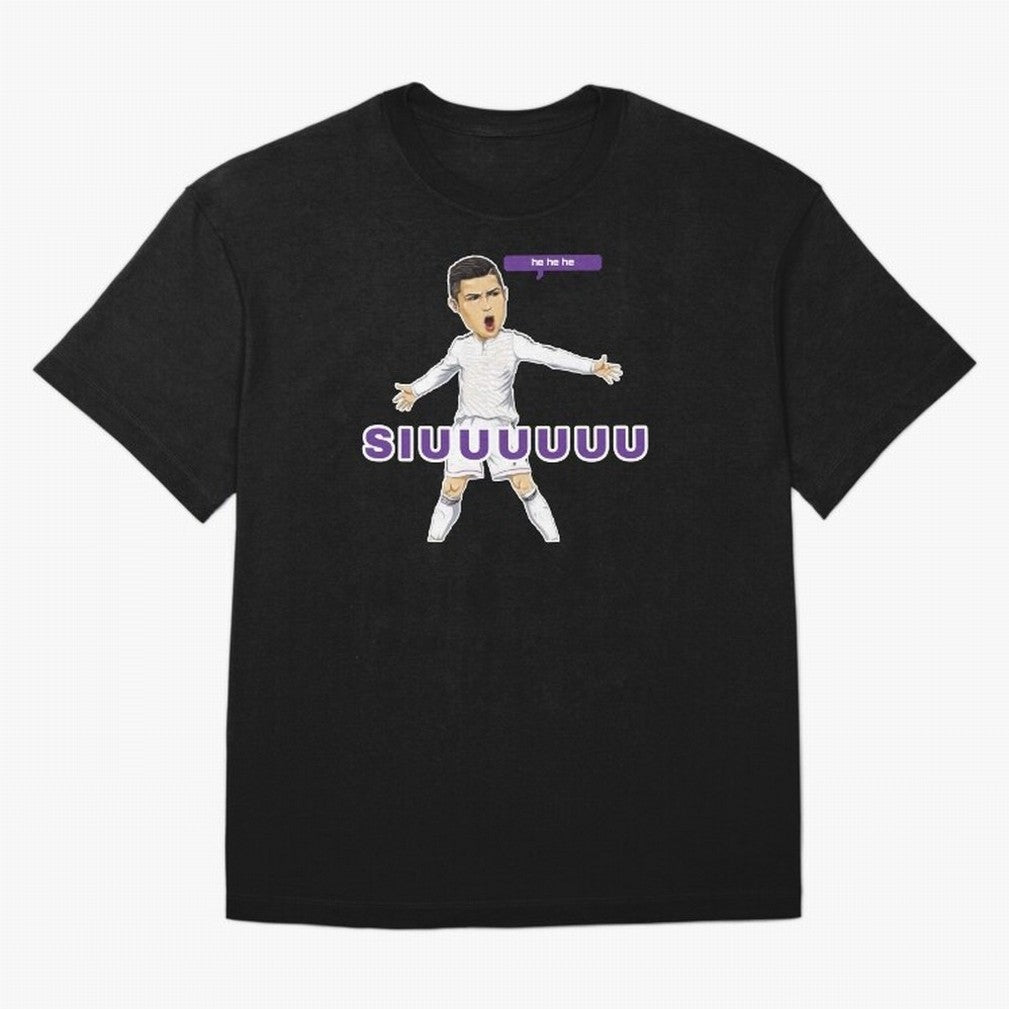 Hehehe siuuu Oversized T-Shirt Bring Match Day Fire to Match Day Hype around FIFA World Cup 2026, Cristiano Ronaldo, Argentina, France and Brazil, Champion Mindset, Group Stage Buzz, Knockout Tension and Passionate Fan Culture; Ideal for Fans Who