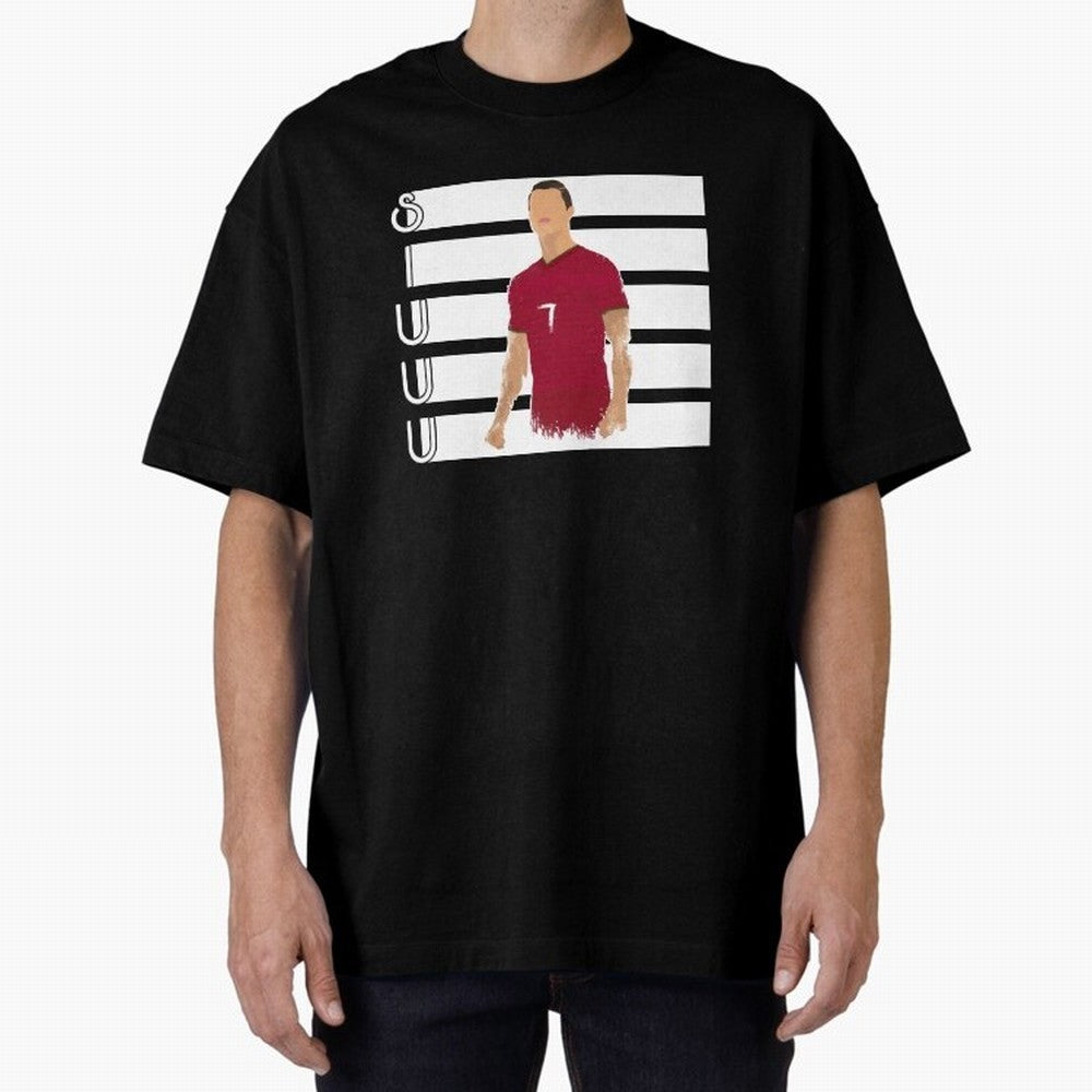 Siuuu cr7 funny goal Oversized T-Shirt Celebrate the Next Chapter of FIFA World Cup 2026 USA Canada Mexico Inspired by Messi, Neymar and Mbappe, Argentina, France and Brazil Energy, Sports Nostalgia, International Competition, Famous Players and