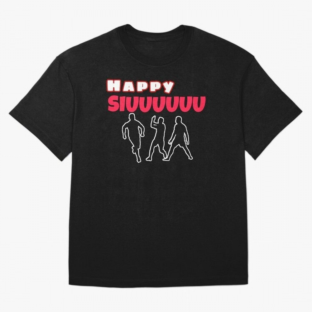 Happy siuuu CR7 goal Oversized T-Shirt Celebrate Football Dreams Across FIFA World Cup 2026 Group Stage for Fans of CR7 and Messi and England and Germany, Bringing Global Supporter Spirit, Legendary Goals, National Colors and Tournament