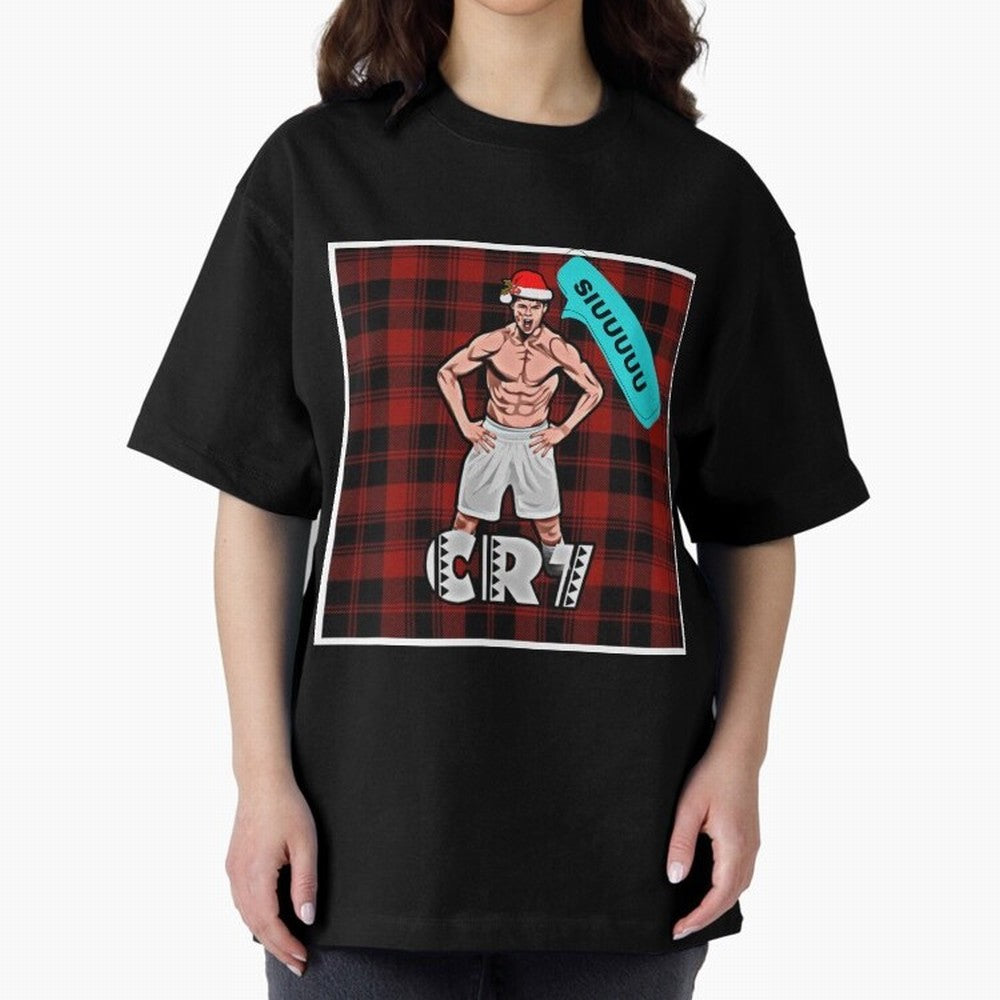 Siuuu Cristiano ronaldo goal Oversized T-Shirt Embrace the FIFA World Cup 2026 USA Canada Mexico Journey through Haaland and Mbappe Highlights, England and Germany Pride, Fan Favorite Moments, National Team Passion, Big Match Drama and Soccer