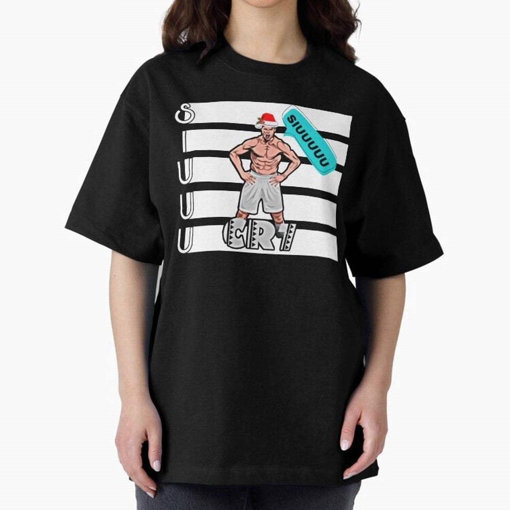 Siuuu Cristiano ronaldo goal Oversized T-Shirt Make Your Look Match Global Football Passion for FIFA World Cup 2026 USA Canada Mexico, Centered on Haaland and Mbappe, Netherlands, Fan Favorite Moments, National Team Passion, Big Match Drama and