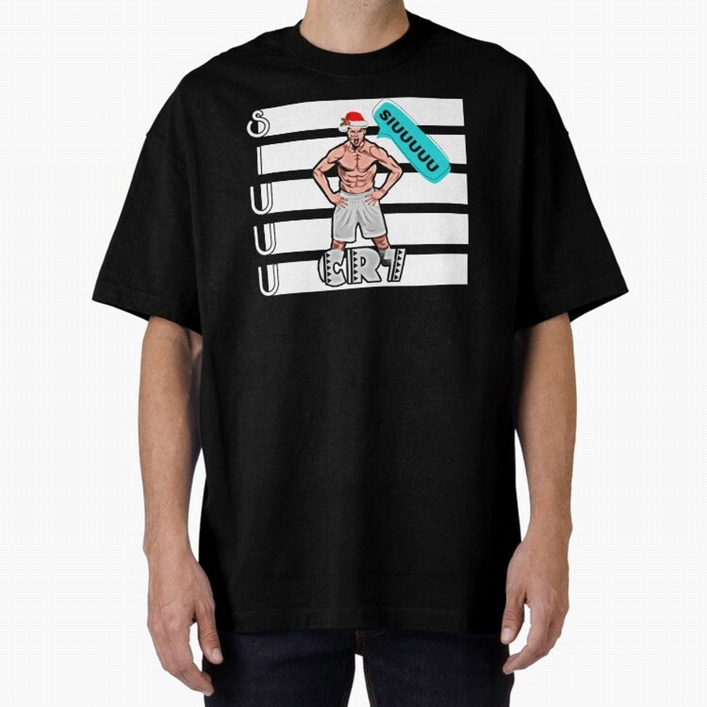 Siuuu Cristiano ronaldo goal Oversized T-Shirt Make Your Look Match Global Football Passion for FIFA World Cup 2026 USA Canada Mexico, Centered on Haaland and Mbappe, Netherlands, Fan Favorite Moments, National Team Passion, Big Match Drama and