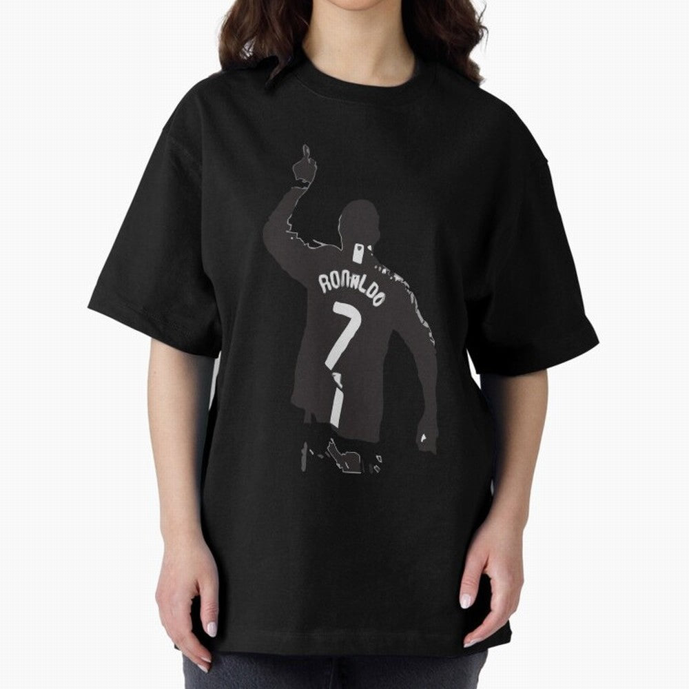 Cristiano Ronaldo 1 Oversized T-Shirt Celebrate Football Heritage in FIFA World Cup 2026 for Fans of Mbappe and Germany, Bringing Stadium Memories, Football Loyalty, International Chants and Championship Tradition; Made for Die Hard Supporters,