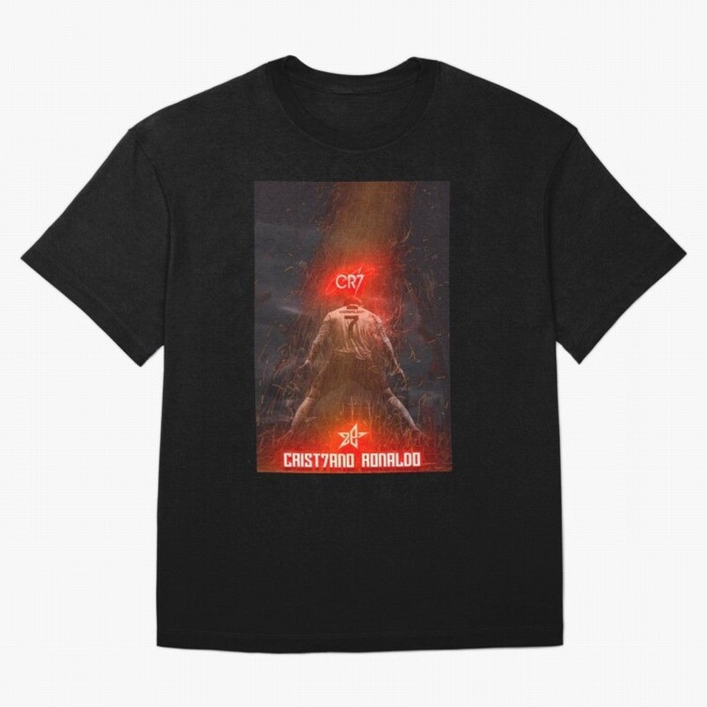 CR7 - CRISTIANO RONALDO Oversized T-Shirt Celebrate the Magic of Global Football Passion for FIFA World Cup 2026 USA Canada Mexico, Capturing Neymar, Germany, Vintage Soccer Flavor, Modern Football Stars, National Flags and Final Night Emotion;