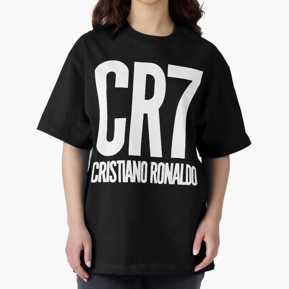 CR7 Cristiano Ronaldo Oversized T-Shirt Celebrate the Road through FIFA World Cup 2026 USA Canada Mexico Capturing CR7 and Messi, Argentina and Brazil Energy, Football History, Final Match Energy, Crowd Noise and Once in a Lifetime Moments; Made