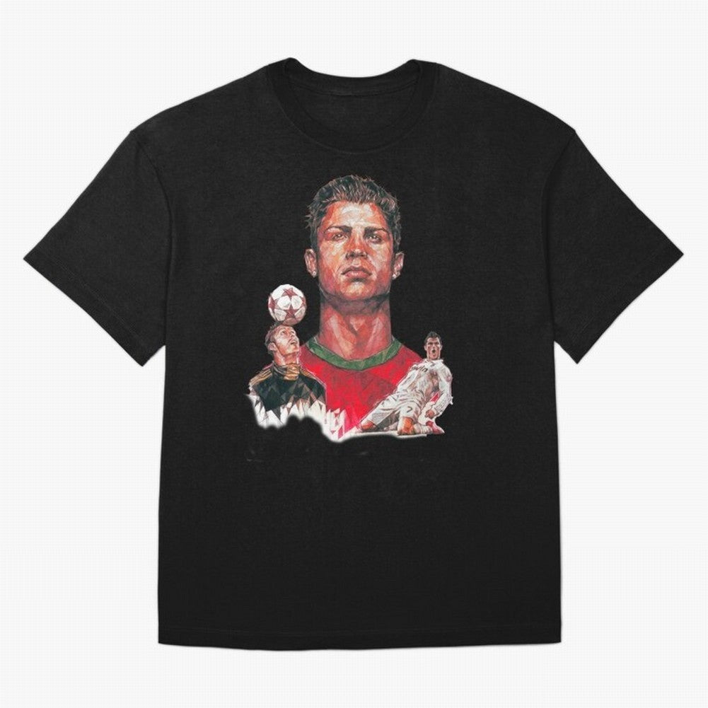 ronaldo Oversized T-Shirt Discover the FIFA World Cup 2026 USA Canada Mexico Journey through Messi, CR7 and Mbappe Highlights, France Pride, Stadium Chants, National Pride, Trophy Dreams and Unforgettable Football Memories; Ideal for Football Dads,
