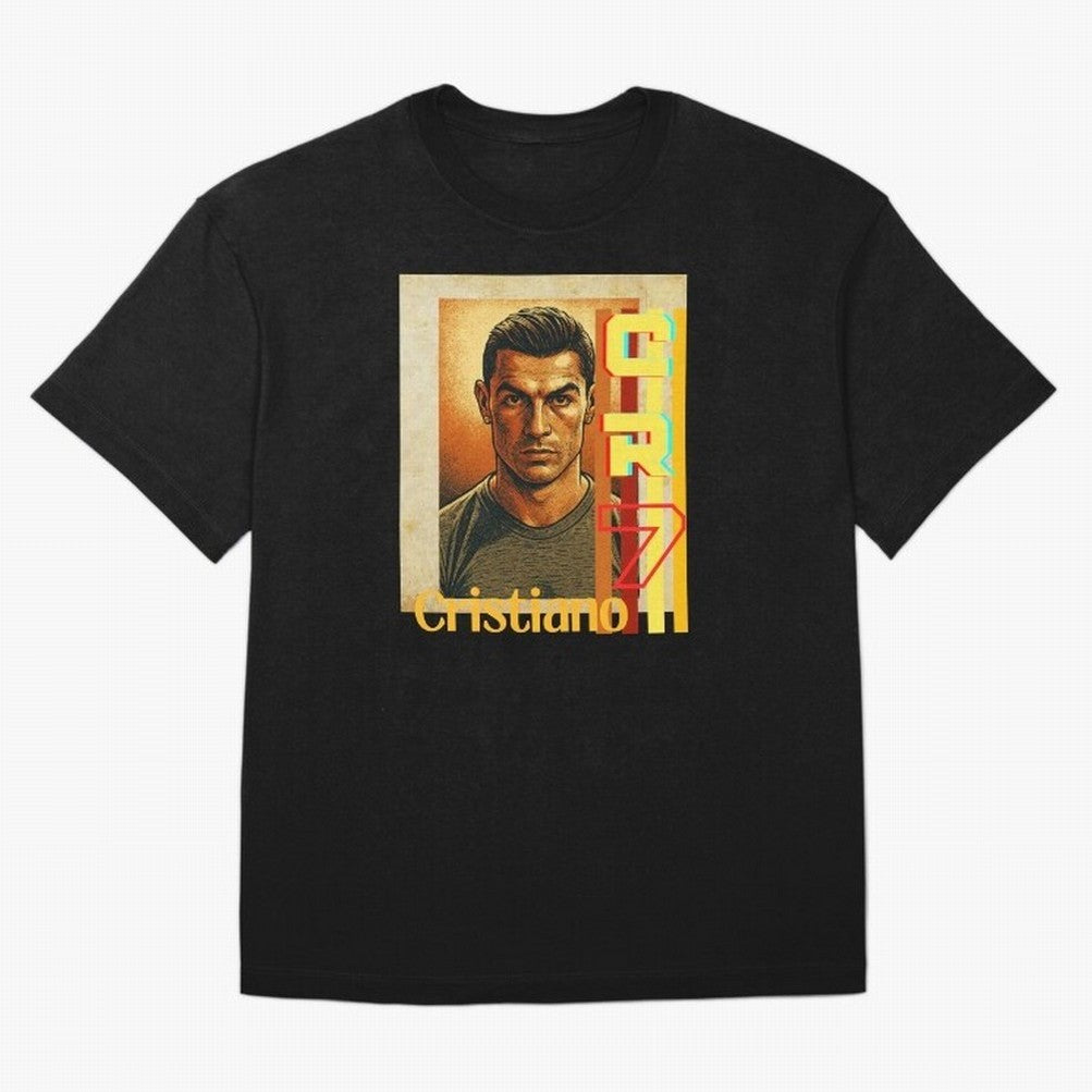 Cristiano Ronaldo Oversized T-Shirt Honor Global Football Passion for FIFA World Cup 2026, Inspired by Messi and Cristiano Ronaldo, Portugal, Sports Nostalgia, International Competition, Famous Players and Unforgettable Victories; Perfect for