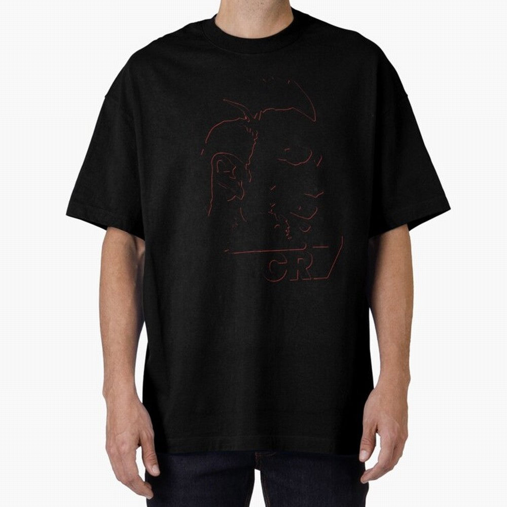 CR7 cristiano ronaldo logo Oversized T-Shirt Get Ready for Match Day Hype around FIFA World Cup 2026 Group Stage, Mbappe and Neymar, Spain, Vintage Soccer Flavor, Modern Football Stars, National Flags and Final Night Emotion; Perfect for Supporters