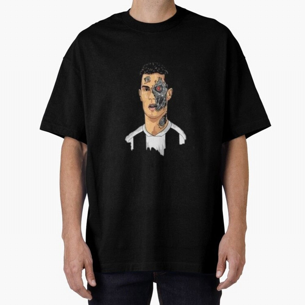 Cristiano Ronaldo isn't a Human Oversized T-Shirt Relive Legendary Nights from FIFA World Cup 2026 USA Canada Mexico Highlighting Messi and Cristiano Ronaldo, Argentina Energy, Vintage Soccer Flavor, Modern Football Stars, National Flags and Final
