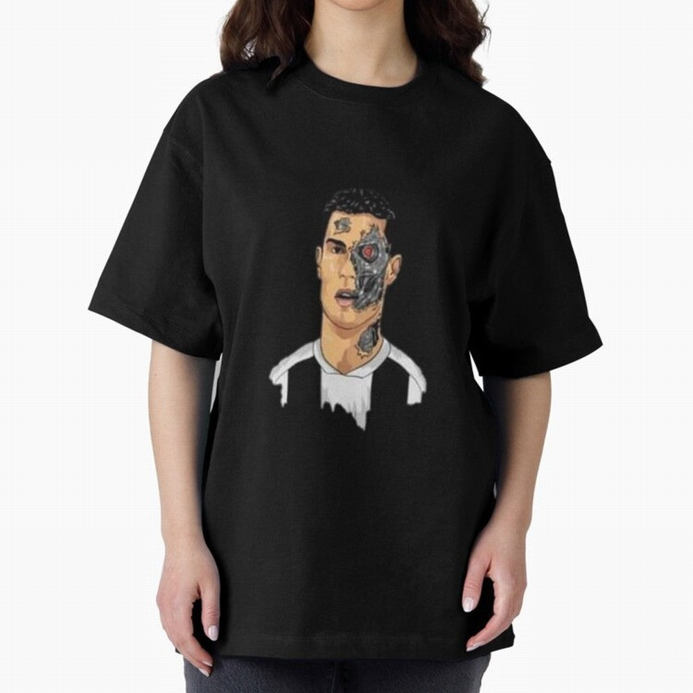 Cristiano Ronaldo isn't a Human Oversized T-Shirt Relive Legendary Nights from FIFA World Cup 2026 USA Canada Mexico Highlighting Messi and Cristiano Ronaldo, Argentina Energy, Vintage Soccer Flavor, Modern Football Stars, National Flags and Final