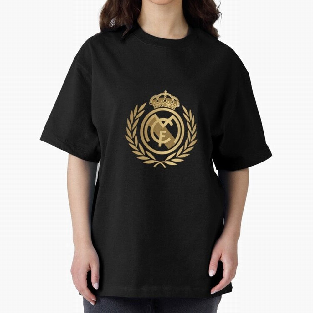 REAL MADRID GOLDEN Oversized T-Shirt Support Global Football Passion for FIFA World Cup 2026, Driven by CR7, England and Germany, Supporter Pride, Iconic Celebrations, Legendary Names and Global Match Day Energy; Created for Match Day Parties,