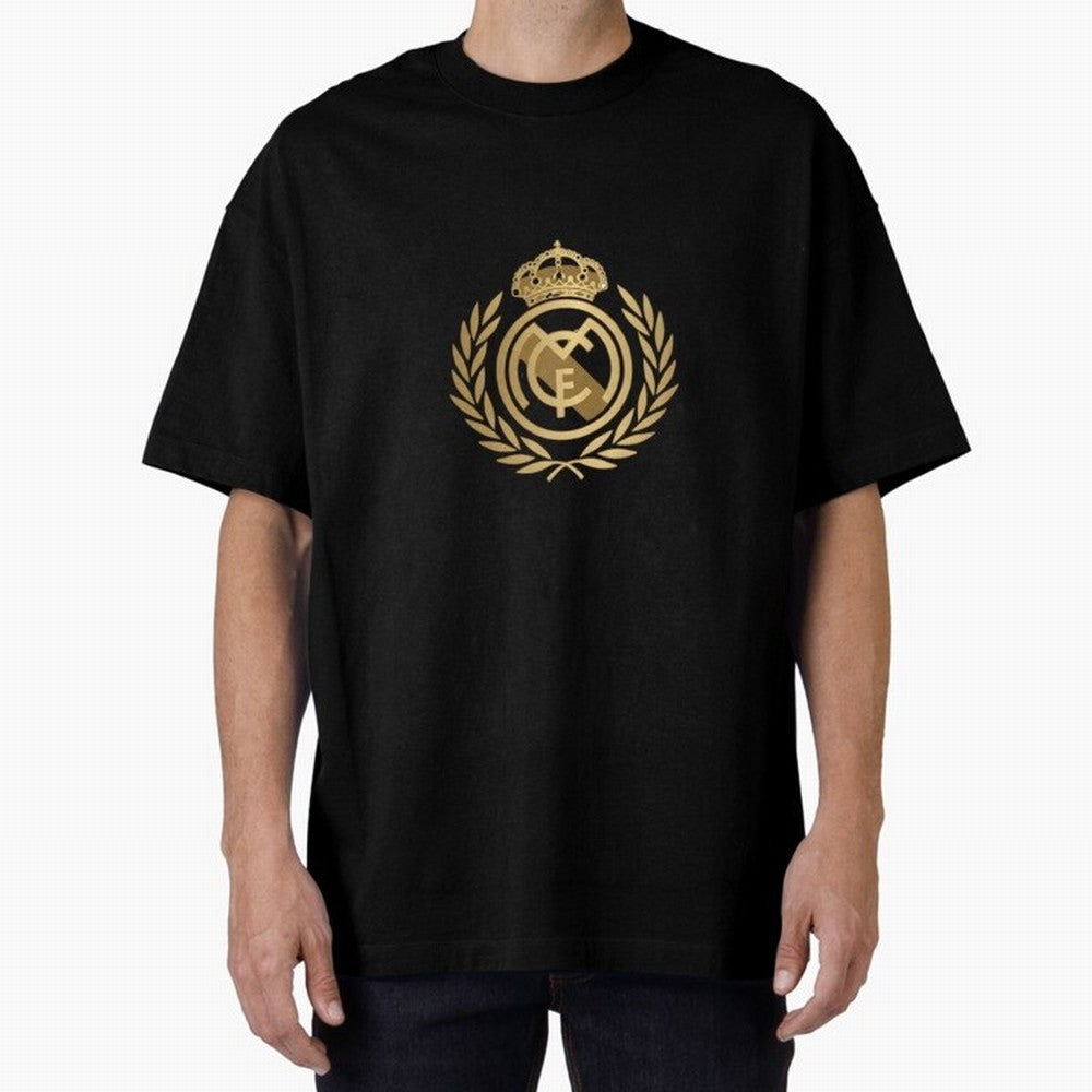 REAL MADRID GOLDEN Oversized T-Shirt Support Global Football Passion for FIFA World Cup 2026, Driven by CR7, England and Germany, Supporter Pride, Iconic Celebrations, Legendary Names and Global Match Day Energy; Created for Match Day Parties,
