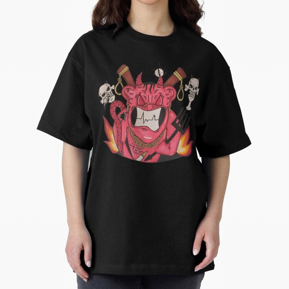 Devil Graffit Oversized T-Shirt Celebrate Every Goal in the FIFA World Cup 2026 Journey through Cristiano Ronaldo Highlights, England, France and Netherlands Pride, Football Passion, Legendary Performances, Festival Vibes and Supporter Community;