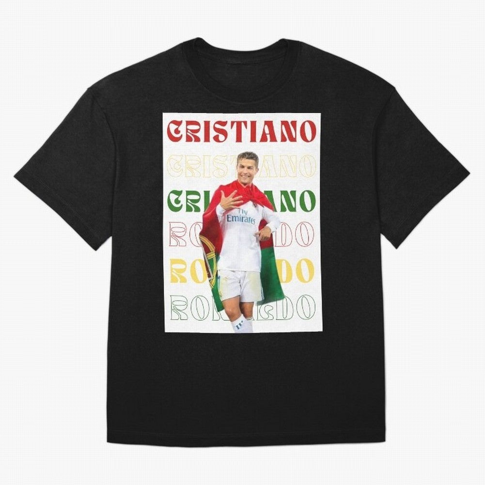 Cristiano Ronaldo designs Oversized T-Shirt Bring Match Day Fire to FIFA World Cup 2026 for Fans of CR7 and Messi and Argentina and Brazil, Bringing Fan Favorite Moments, National Team Passion, Big Match Drama and Soccer History; Built for