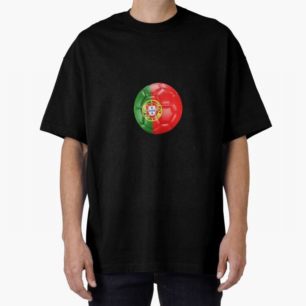Portugal Oversized T-Shirt Follow the Road to Global Football Passion for FIFA World Cup 2026, with Cristiano Ronaldo, Haaland and CR7, England, France and Netherlands, Game Day Rituals, Football Legends, Country Pride and the Road to the Final;
