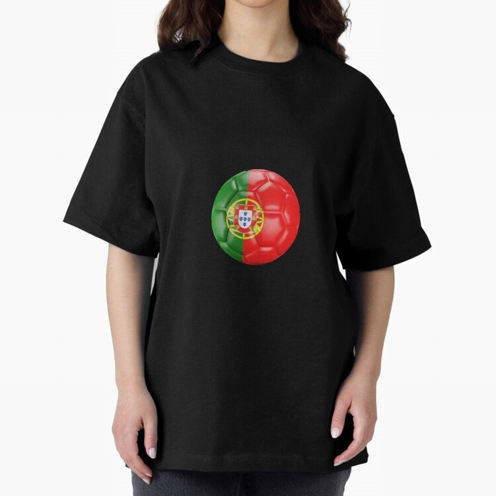 Portugal Oversized T-Shirt Follow the Road to Global Football Passion for FIFA World Cup 2026, with Cristiano Ronaldo, Haaland and CR7, England, France and Netherlands, Game Day Rituals, Football Legends, Country Pride and the Road to the Final;