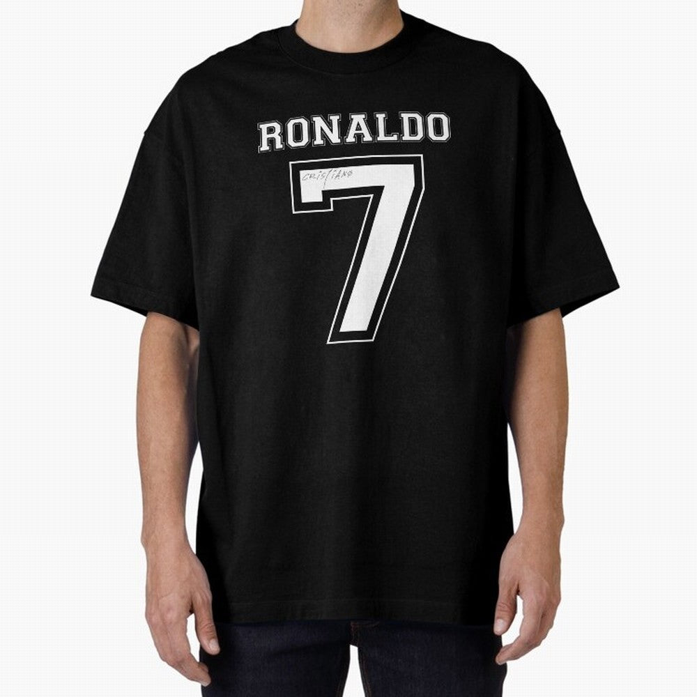 Cristiano Ronaldo Oversized T-Shirt Join Supporters Worldwide for FIFA World Cup 2026 USA Canada Mexico for Fans of CR7 and Messi and France and Portugal, Bringing Supporter Pride, Iconic Celebrations, Legendary Names and Global Match Day Energy;