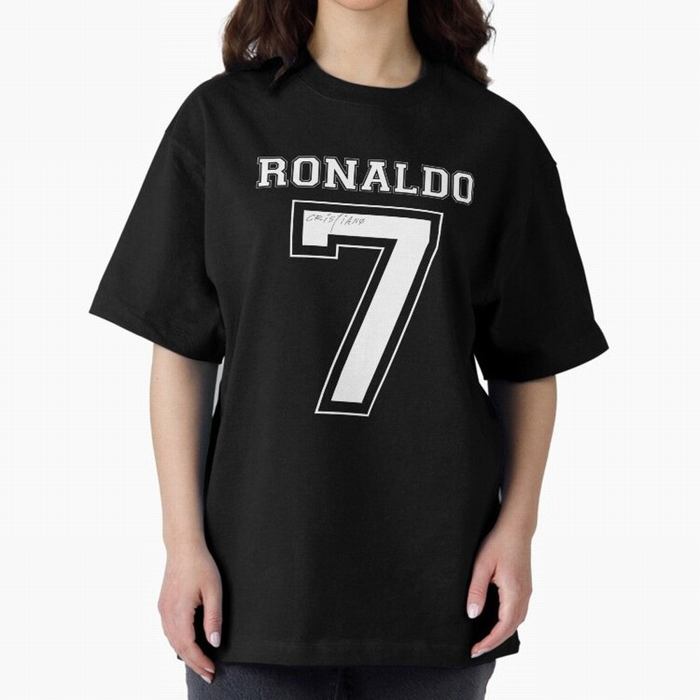 Cristiano Ronaldo Oversized T-Shirt Join Supporters Worldwide for FIFA World Cup 2026 USA Canada Mexico for Fans of CR7 and Messi and France and Portugal, Bringing Supporter Pride, Iconic Celebrations, Legendary Names and Global Match Day Energy;