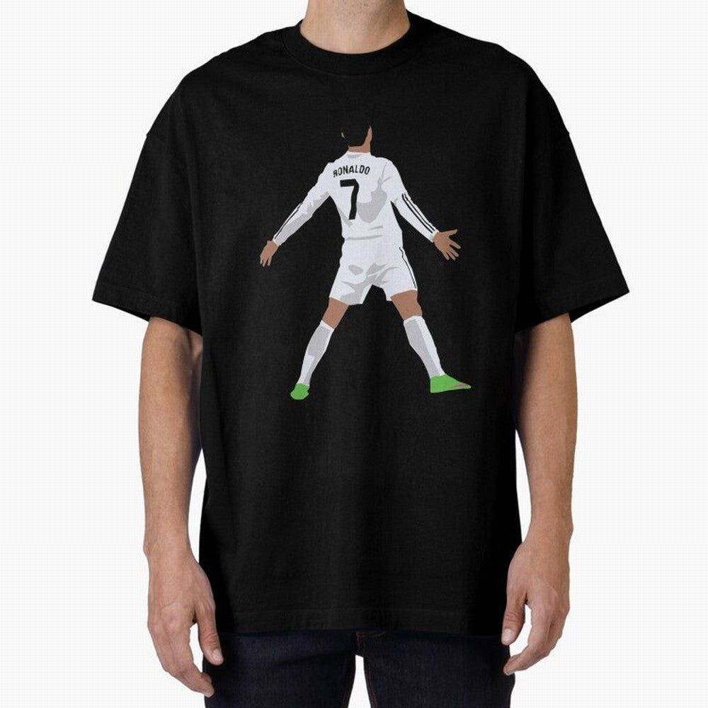 Cristiano Ronaldo Classic T-Shirt Oversized T-Shirt Relive Match Day Hype around FIFA World Cup 2026 Group Stage, CR7 and Messi, Portugal, Goal Celebration Energy, Supporter Heritage, Football Icons and Worldwide Tournament Joy; Perfect for