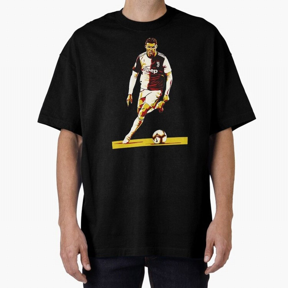 Cristiano Ronaldo Oversized T-Shirt Represent the Passion of Match Day Hype around FIFA World Cup 2026, Mbappe and Neymar, France and Portugal, Stadium Memories, Football Loyalty, International Chants and Championship Tradition; Ideal for Fans Who