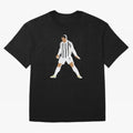 Cristiano Ronaldo Oversized T-Shirt Support Your Favorite Stars during FIFA World Cup 2026 Spirit, Capturing England, Messi, CR7 and Mbappe, Retro Football Energy, Iconic Rivalries, Trophy Chase Drama and Stadium Atmosphere; Created for Match Day