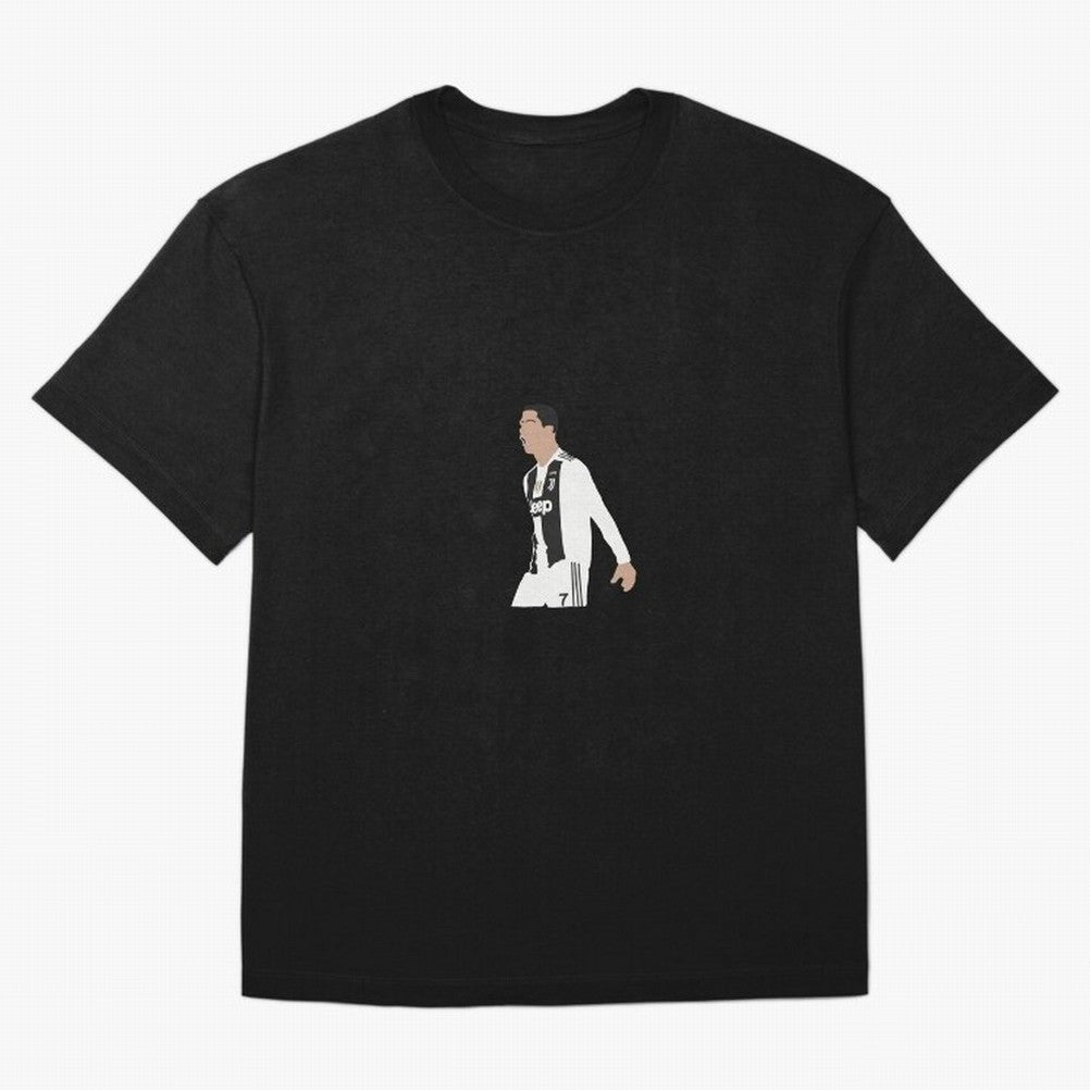 Juventus Cristiano Ronaldo Cartoon Oversized T-Shirt Support the Legends of FIFA World Cup 2026 Group Stage Spirit, Capturing France, Messi, CR7 and Mbappe, Worldwide Fan Energy, Dramatic Goals, Stadium Lights and Championship Celebrations; Perfect