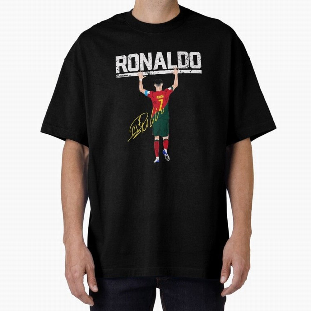 Cristiano Ronaldo Portugal Jersey -The Farewell Oversized T-Shirt Bring International Match Energy to the FIFA World Cup 2026 Journey through Cristiano Ronaldo Highlights, Spain and Netherlands Pride, Supporter Pride, Iconic Celebrations, Legendary