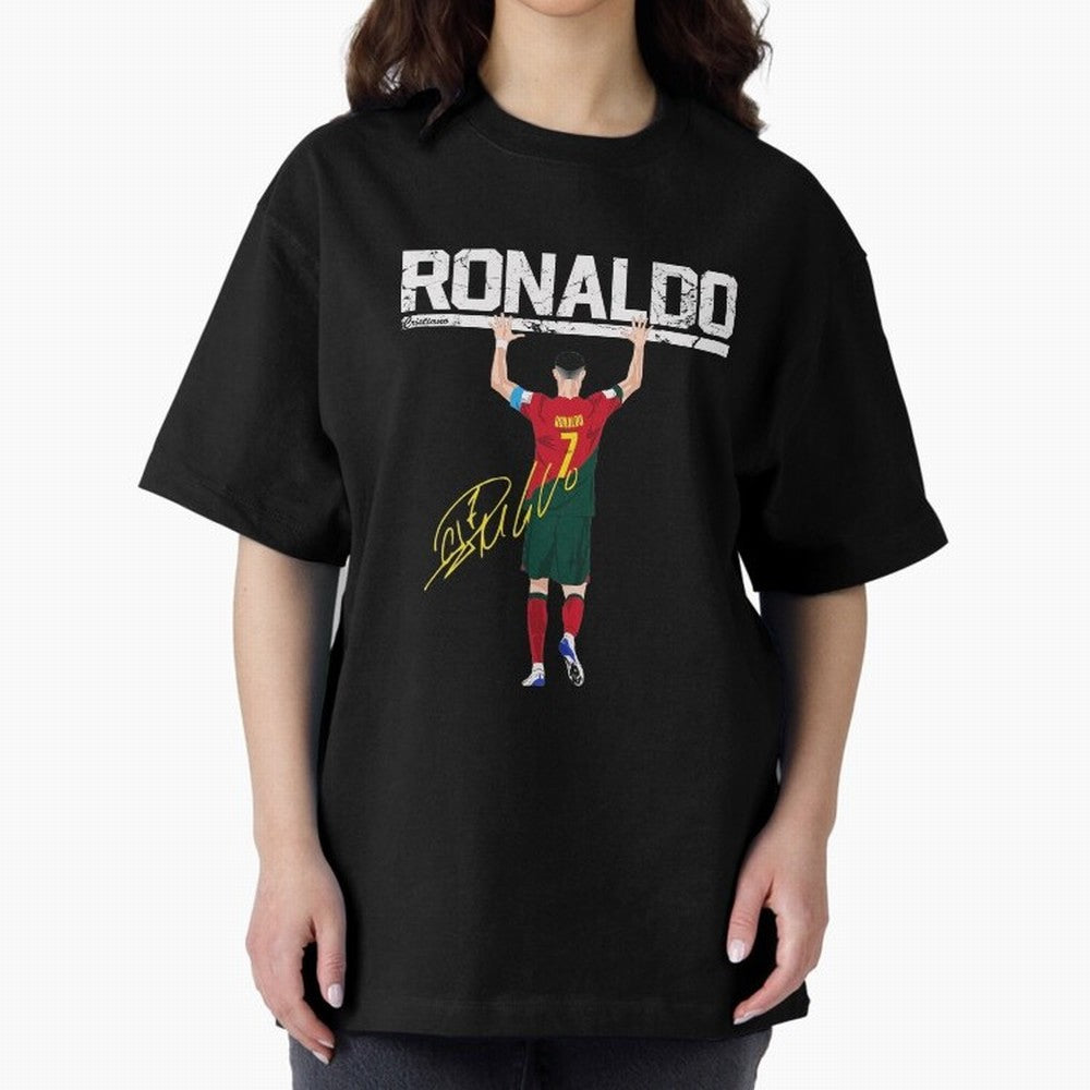 Cristiano Ronaldo Portugal Jersey -The Farewell Oversized T-Shirt Bring International Match Energy to the FIFA World Cup 2026 Journey through Cristiano Ronaldo Highlights, Spain and Netherlands Pride, Supporter Pride, Iconic Celebrations, Legendary