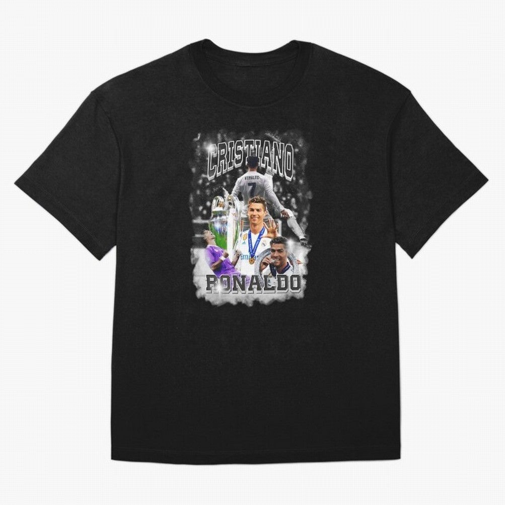 Cristiano Ronaldo Oversized T-Shirt Follow the Final Road of the FIFA World Cup 2026 Group Stage Journey through Mbappe Highlights, England and Germany Pride, Classic Soccer Heritage, Championship Pressure, Fan Loyalty and International Pride;