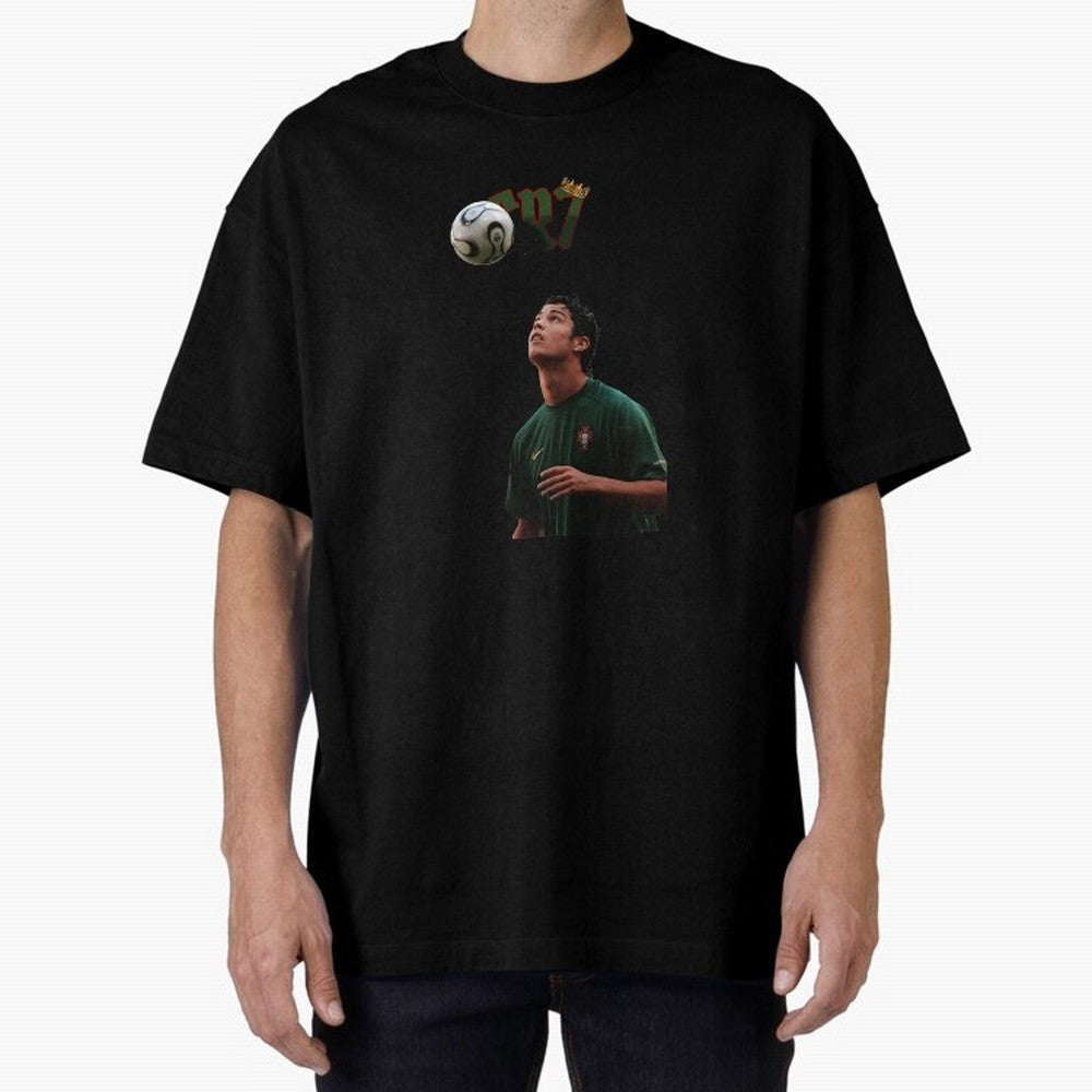 Cristiano Ronaldo Oversized T-Shirt Support FIFA World Cup 2026 USA Canada Mexico for Fans of Mbappe and Argentina, France and Brazil, Bringing Stadium Memories, Football Loyalty, International Chants and Championship Tradition; Ideal for