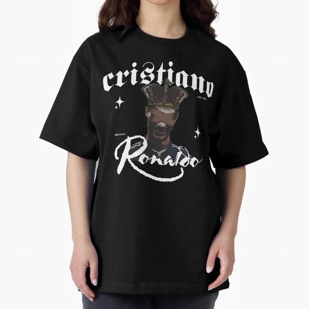 CR7 King edition Oversized T-Shirt Back Your Heroes with FIFA World Cup 2026 Group Stage for Fans of CR7 and Argentina, Bringing Stadium Memories, Football Loyalty, International Chants and Championship Tradition; Great for Supporters Who Love