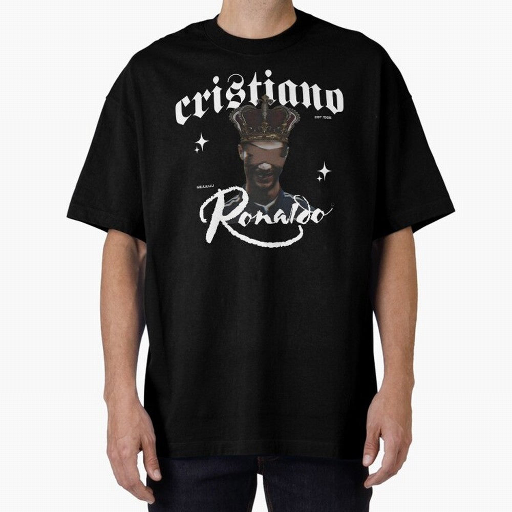 CR7 King edition Oversized T-Shirt Back Your Heroes with FIFA World Cup 2026 Group Stage for Fans of CR7 and Argentina, Bringing Stadium Memories, Football Loyalty, International Chants and Championship Tradition; Great for Supporters Who Love