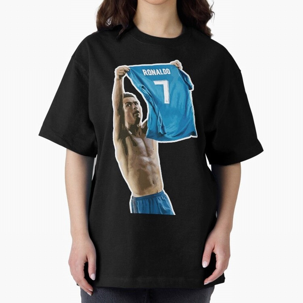 Cristiano Ronaldo Oversized T-Shirt Fuel Your Fan Pride for FIFA World Cup 2026 Spirit, Celebrating England, France and Netherlands, Messi, Global Supporter Spirit, Legendary Goals, National Colors and Tournament Celebration; Made for Collectors