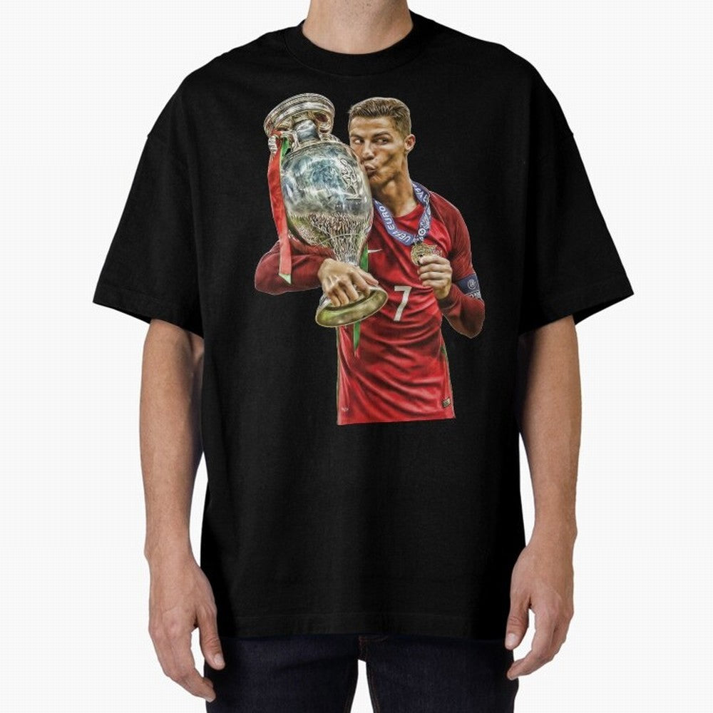 cristiano ronaldo Oversized T-Shirt Capture Stadium Memories from Match Day Hype around FIFA World Cup 2026 USA Canada Mexico, Neymar, Haaland and Cristiano Ronaldo, France and Portugal, Global Supporter Spirit, Legendary Goals, National Colors and