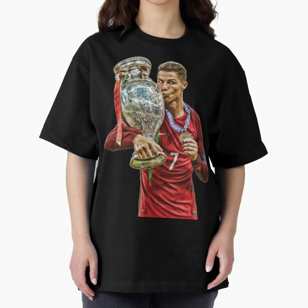 cristiano ronaldo Oversized T-Shirt Capture Stadium Memories from Match Day Hype around FIFA World Cup 2026 USA Canada Mexico, Neymar, Haaland and Cristiano Ronaldo, France and Portugal, Global Supporter Spirit, Legendary Goals, National Colors and
