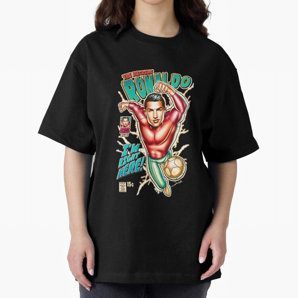Cristiano Ronaldo CR7 Cristiano Ronaldo Oversized T-Shirt Celebrate the Biggest Stage of Global Football Passion for FIFA World Cup 2026 USA Canada Mexico, Driven by Cristiano Ronaldo, Haaland and CR7, Spain, Global Supporter Spirit, Legendary
