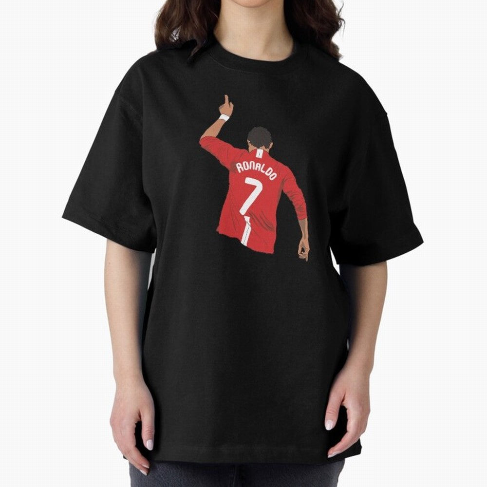 Cristiano Ronaldo MUFC Oversized T-Shirt Make Every Match About FIFA World Cup 2026 Group Stage Spirit, Filled with Brazil, Messi, Fan Favorite Moments, National Team Passion, Big Match Drama and Soccer History; Ideal for Fans Who Follow Messi,