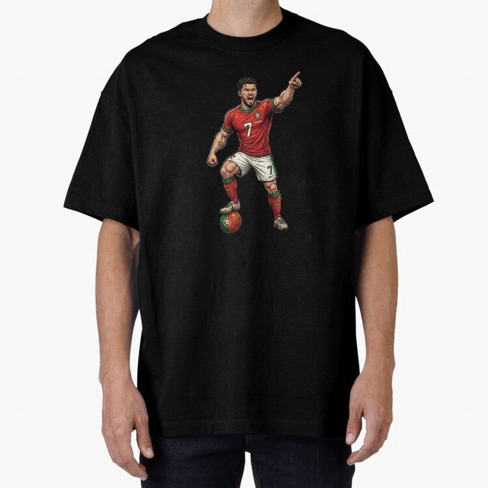 The ultimate soccer player | anime style Oversized T-Shirt Join FIFA World Cup 2026 USA Canada Mexico for Fans of Haaland and Mbappe and Argentina, Bringing Sports Nostalgia, International Competition, Famous Players and Unforgettable Victories;