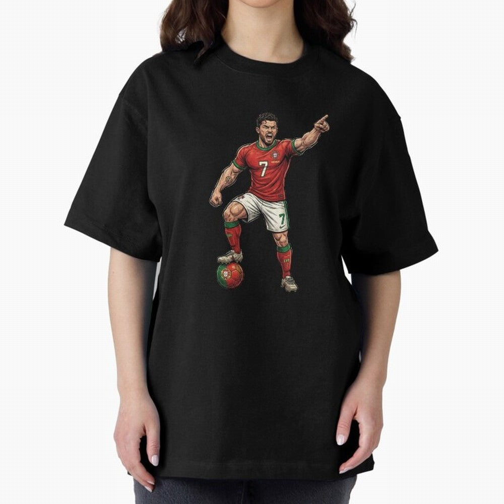 The ultimate soccer player | anime style Oversized T-Shirt Join FIFA World Cup 2026 USA Canada Mexico for Fans of Haaland and Mbappe and Argentina, Bringing Sports Nostalgia, International Competition, Famous Players and Unforgettable Victories;