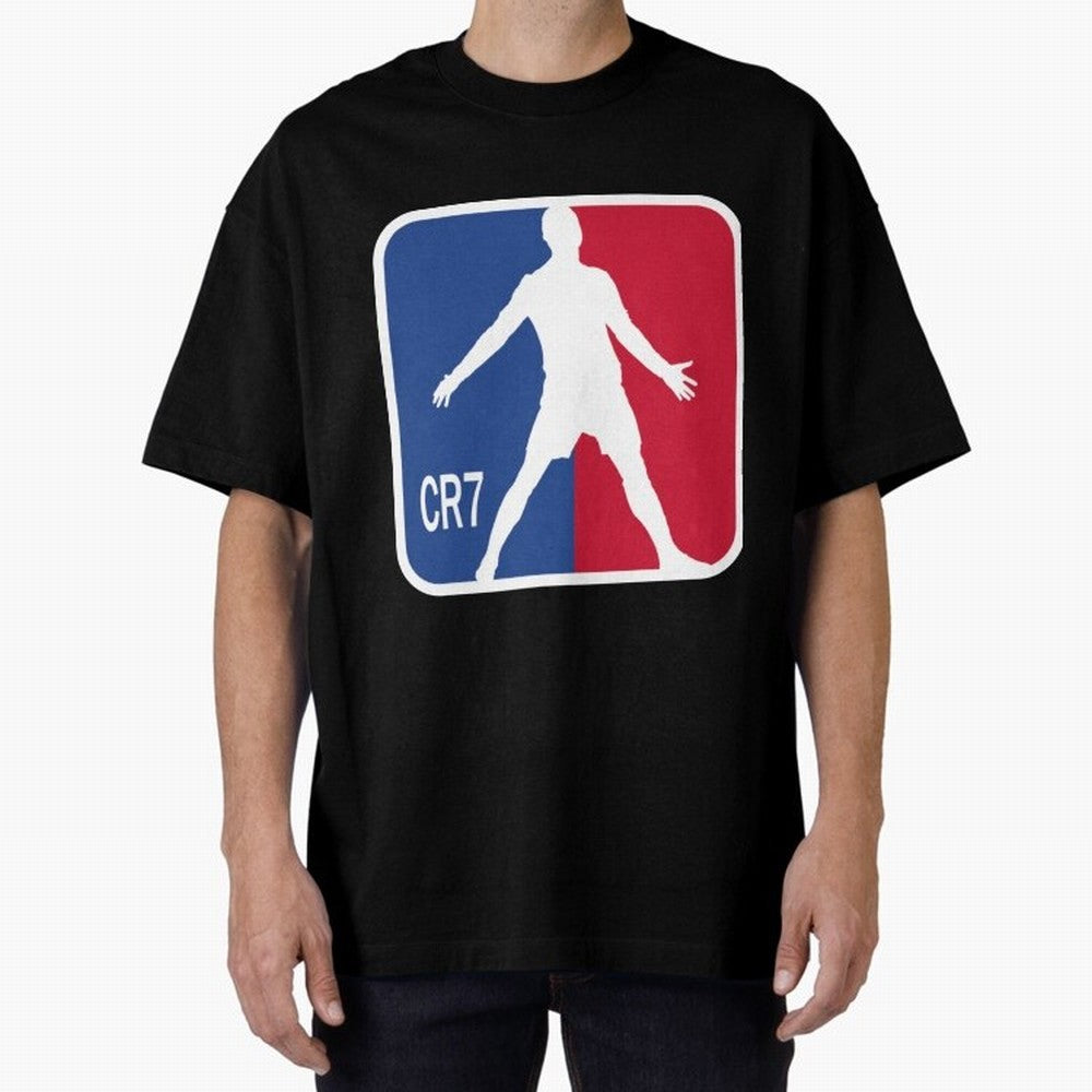 Cristiano Ronaldo 1 Oversized T-Shirt Honor Champions and Dreams in Match Day Hype around FIFA World Cup 2026 Group Stage, Mbappe, Argentina, France and Brazil, Champion Mindset, Group Stage Buzz, Knockout Tension and Passionate Fan Culture;