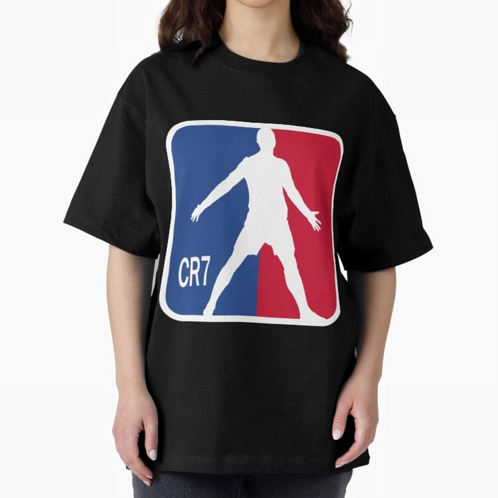 Cristiano Ronaldo 1 Oversized T-Shirt Honor Champions and Dreams in Match Day Hype around FIFA World Cup 2026 Group Stage, Mbappe, Argentina, France and Brazil, Champion Mindset, Group Stage Buzz, Knockout Tension and Passionate Fan Culture;