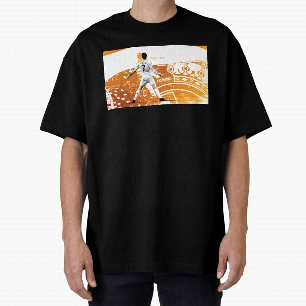 Cristiano Ronaldo Oversized T-Shirt Bring Match Day Fire to Match Day Hype around FIFA World Cup 2026, Neymar, Argentina and Brazil, Classic Soccer Heritage, Championship Pressure, Fan Loyalty and International Pride; Great for Supporters Who Love