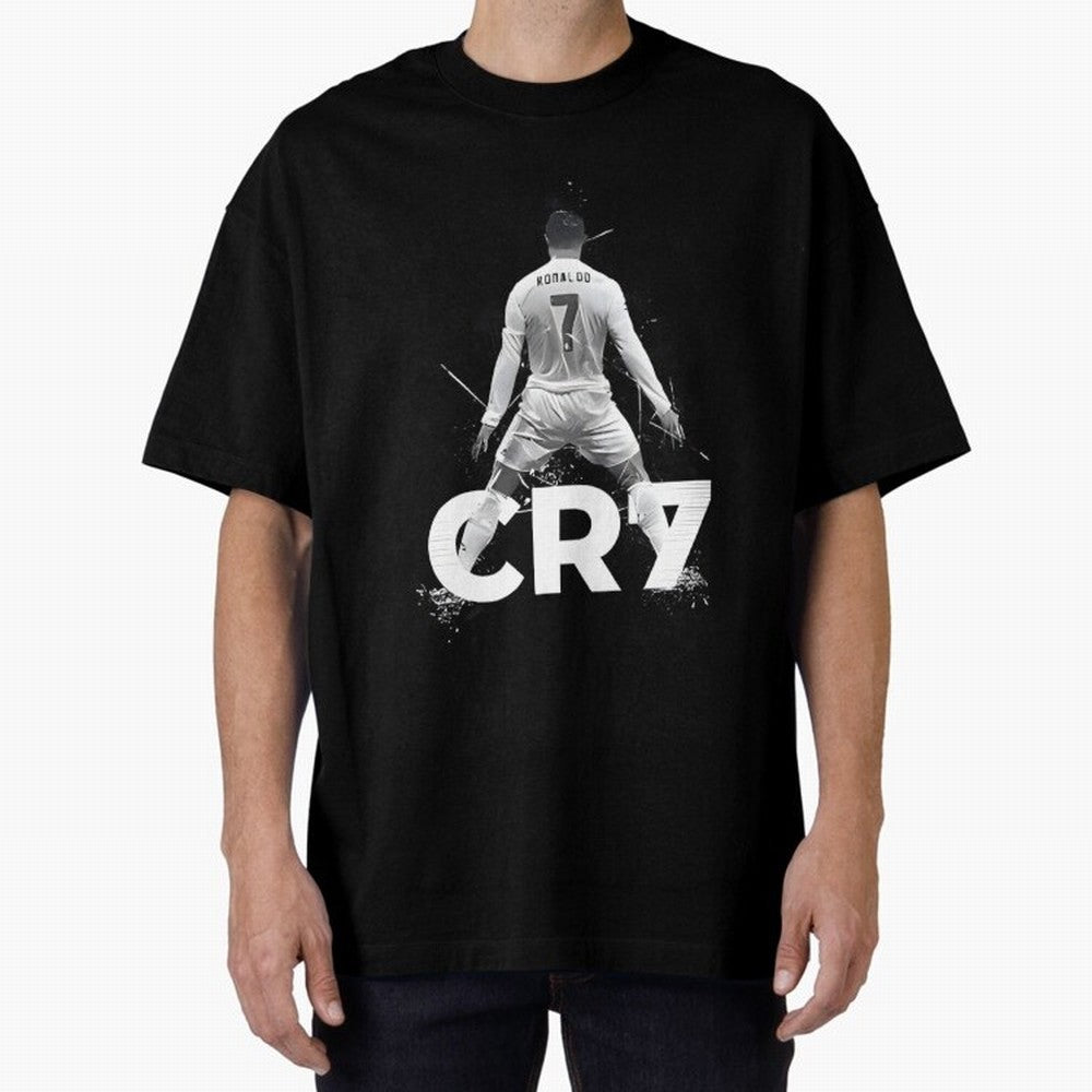 Cr7 Oversized T-Shirt Capture Stadium Memories from FIFA World Cup 2026 for Fans of Haaland and Germany, Bringing Championship Spirit, Famous Goals, Roaring Crowds and International Football Unity; Ideal for Football Dads, Football Moms, Friends,