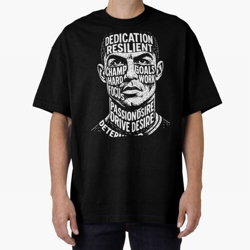 Artistic Ronaldo Oversized T-Shirt Back Your Heroes with Global Football Passion for FIFA World Cup 2026 Group Stage, Celebrating Messi and Cristiano Ronaldo, England and Germany, Stadium Chants, National Pride, Trophy Dreams and Unforgettable