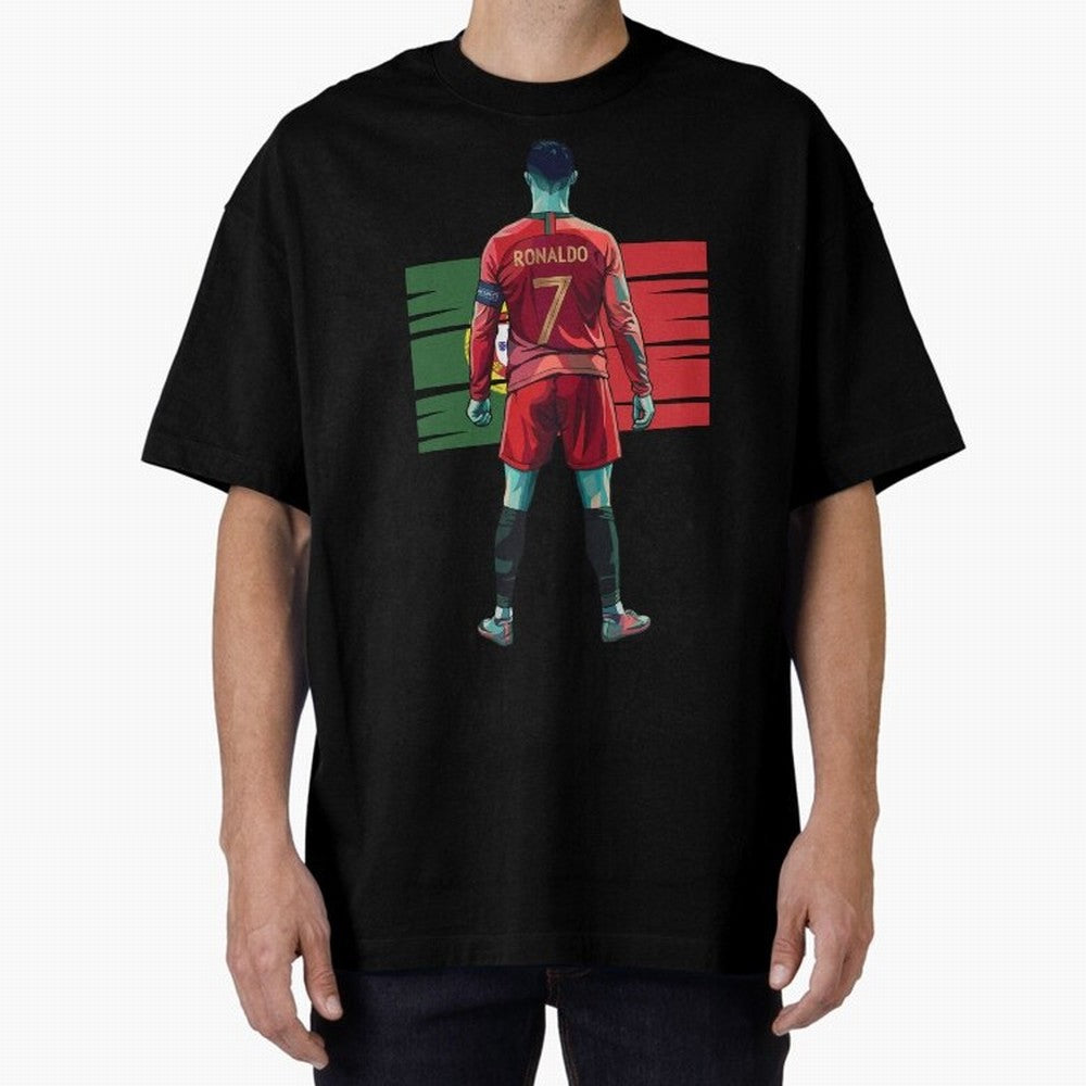 Cristiano Ronaldo Oversized T-Shirt Relive Global Football Passion for FIFA World Cup 2026, Inspired by Neymar, Haaland and Cristiano Ronaldo, Spain and Netherlands, Match Day Excitement, Supporter Culture, Golden Goals and Global Football Passion;