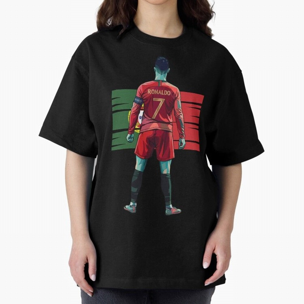 Cristiano Ronaldo Oversized T-Shirt Relive Global Football Passion for FIFA World Cup 2026, Inspired by Neymar, Haaland and Cristiano Ronaldo, Spain and Netherlands, Match Day Excitement, Supporter Culture, Golden Goals and Global Football Passion;