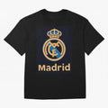 Madrid Oversized T-Shirt Feel the Trophy Chase of FIFA World Cup 2026 for Fans of Neymar, Haaland and Cristiano Ronaldo and Netherlands, Bringing Vintage Soccer Flavor, Modern Football Stars, National Flags and Final Night Emotion; Great for