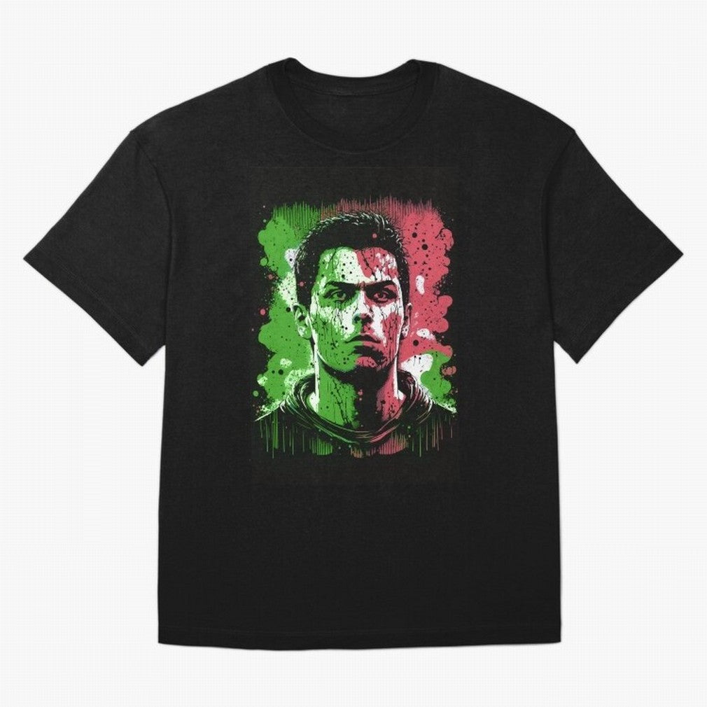 Cristiano Ronaldo Oversized T-Shirt Represent the Passion of FIFA World Cup 2026 Group Stage Spirit, Featuring Portugal, Haaland and Mbappe, Football Passion, Legendary Performances, Festival Vibes and Supporter Community; Created for Match Day