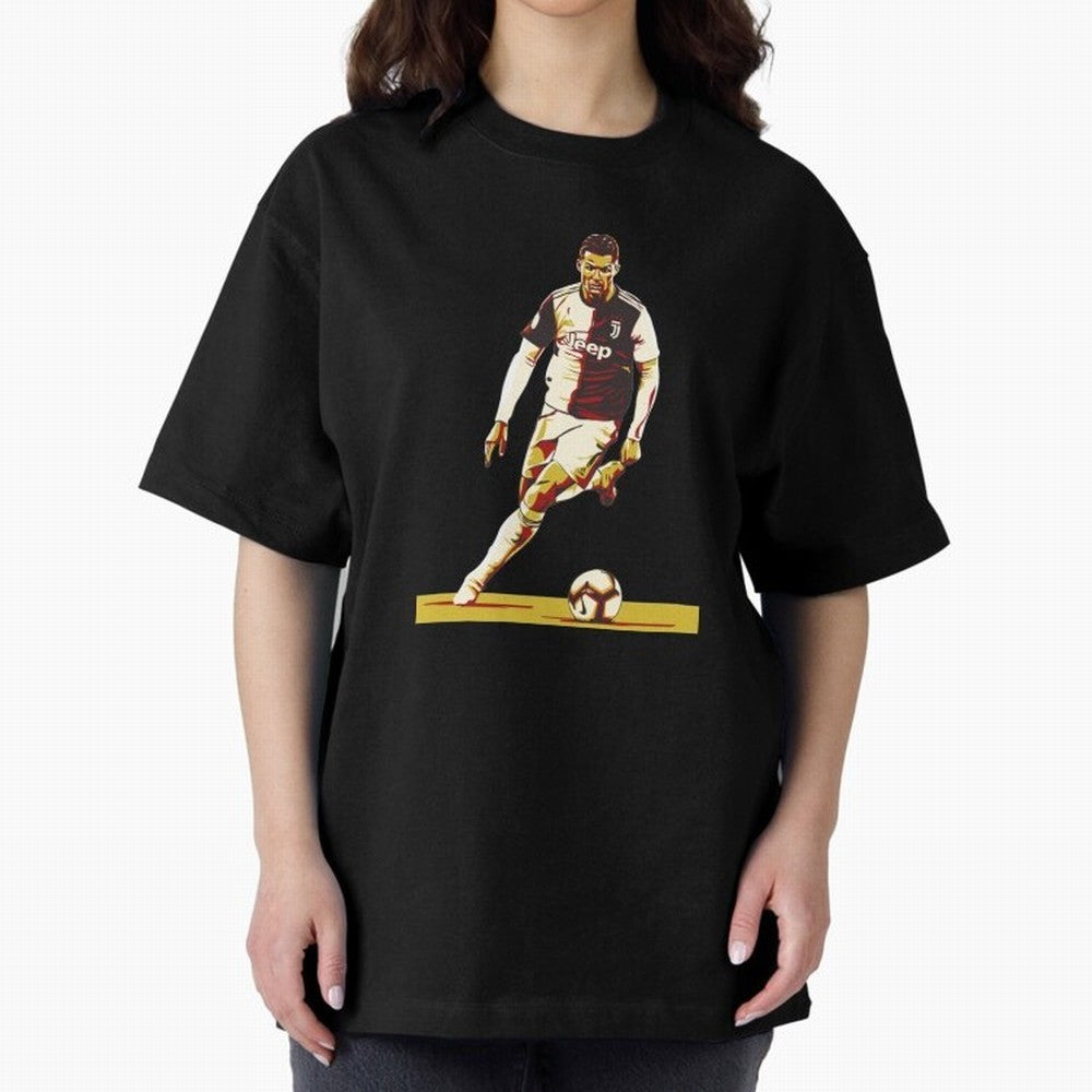 Ronaldo Oversized T-Shirt Celebrate Golden Goal Energy in FIFA World Cup 2026 USA Canada Mexico for Fans of Messi, CR7 and Mbappe and Spain, Bringing Supporter Pride, Iconic Celebrations, Legendary Names and Global Match Day Energy; Ideal for Fans