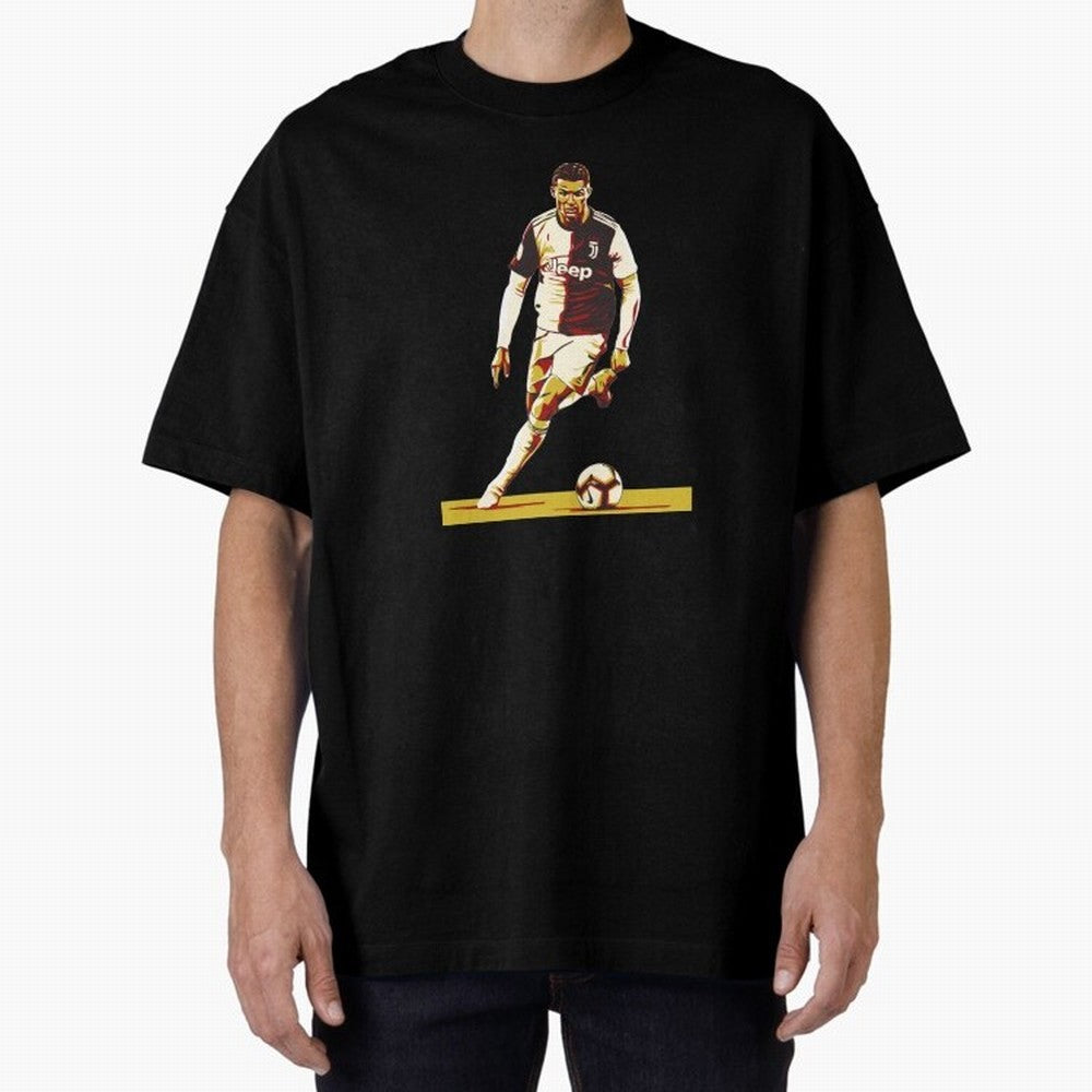 Ronaldo Oversized T-Shirt Celebrate Golden Goal Energy in FIFA World Cup 2026 USA Canada Mexico for Fans of Messi, CR7 and Mbappe and Spain, Bringing Supporter Pride, Iconic Celebrations, Legendary Names and Global Match Day Energy; Ideal for Fans